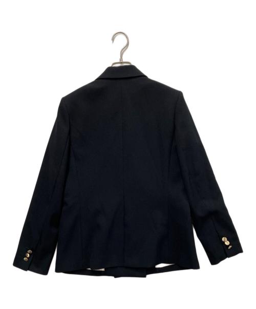 NOLLEY'S sophi（ノーリーズソフィー）NOLLEY'S sophi (ノーリーズソフィー) ウォッシャブルサージ シャークダブルジャケット ネイビー サイズ:36の古着・服飾アイテム