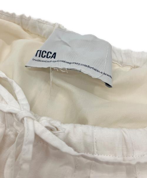 ticca（ティッカ）ticca (ティッカ) リネンカーゴパンツ ホワイト サイズ:SIZE Freeの古着・服飾アイテム
