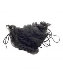 FRAY ID（フレイ アイディー）の古着「チュールフリル2WAYバッグ」｜ブラック