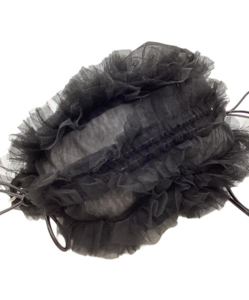 FRAY ID（フレイ アイディー）FRAY ID (フレイ アイディー) チュールフリル2WAYバッグ ブラックの古着・服飾アイテム