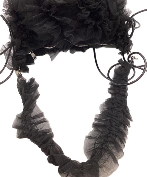 FRAY ID（フレイ アイディー）FRAY ID (フレイ アイディー) チュールフリル2WAYバッグ ブラックの古着・服飾アイテム