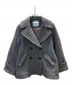 HER LIP TOハーリップトゥ）の古着「Proust Wool-Blend Melton Coat」｜ブラック