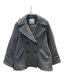 HER LIP TO（ハーリップトゥ）の古着「Proust Wool-Blend Melton Coat」｜ブラック