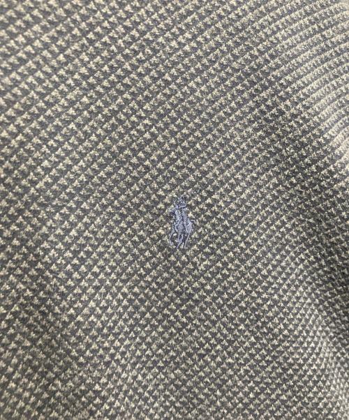 POLO RALPH LAUREN（ポロ・ラルフローレン）POLO RALPH LAUREN (ポロ・ラルフローレン) 総柄ポロシャツ ネイビー サイズ:XLの古着・服飾アイテム