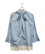 PRANK PROJECTプランクプロジェクト）の古着「Bow tie shirt」｜ブルー