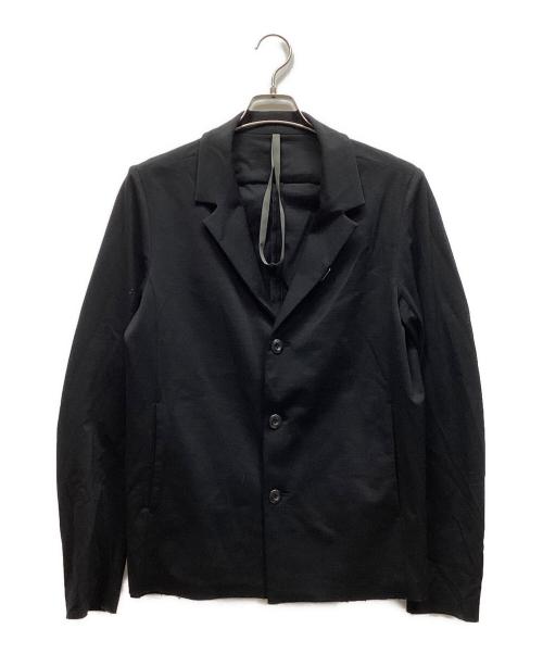 KAZUYUKI KUMAGAI ATTACHMENT（カズユキクマガイ アタッチメント）KAZUYUKI KUMAGAI ATTACHMENT (カズユキクマガイ アタッチメント) W/Nyポンチ 3Bジャケット ブラック サイズ:3の古着・服飾アイテム