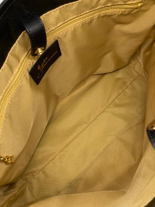 Roberta di camerino（ロベルタ ディ カメリーノ）Roberta di camerino (ロベルタ ディ カメリーノ) トロンプルイユトートバッグ ブラックの古着・服飾アイテム