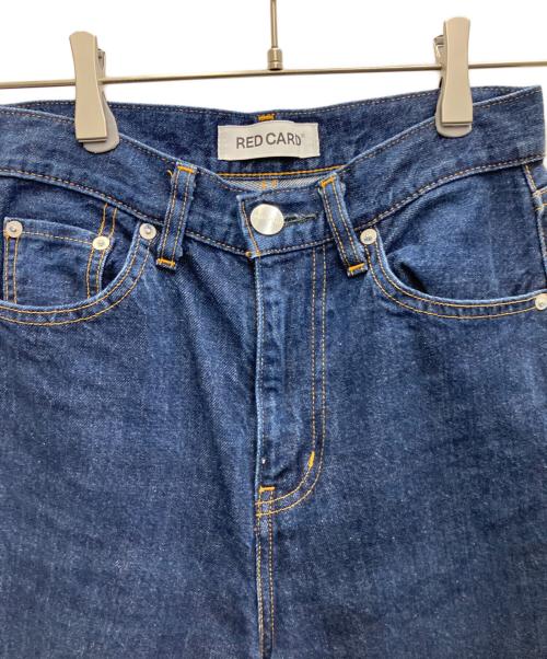 RED CARD（レッドカード）RED CARD (レッドカード) ハイライズ ワイドデニム インディゴ サイズ:SIZE23の古着・服飾アイテム