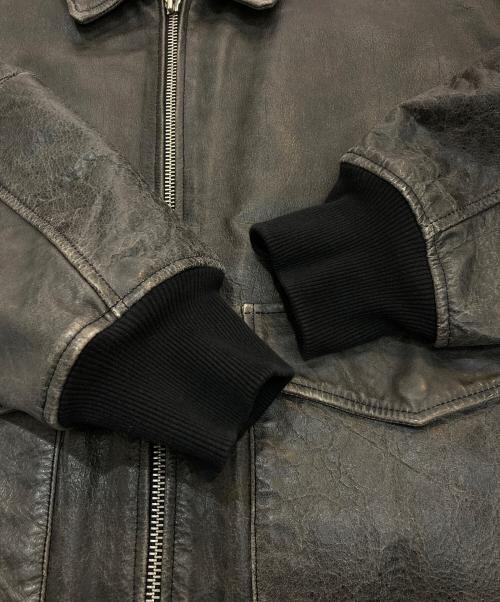 MEOTINE（ミオティネ）MEOTINE (ミオティネ) CLYDE LEATHER BOMBER ブラック サイズ:XS/Sの古着・服飾アイテム