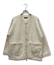 allureville（アルアバイル）の古着「ブークレージャガードニットジャケット」｜アイボリー