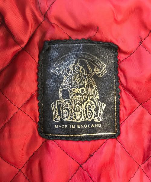666（666）666 (666) ダブルライダースジャケット ブラック サイズ:32の古着・服飾アイテム