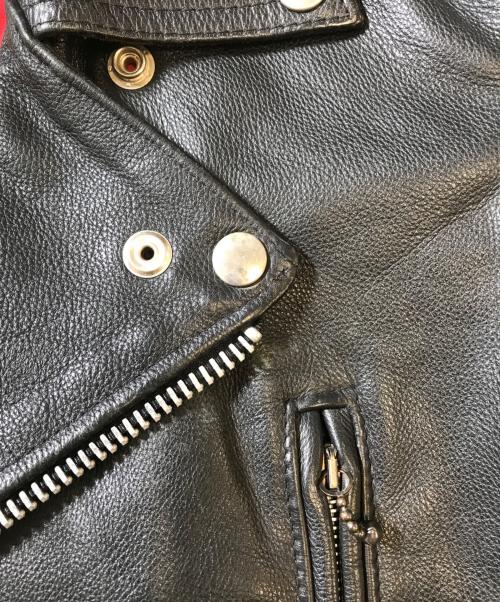 666（666）666 (666) ダブルライダースジャケット ブラック サイズ:32の古着・服飾アイテム