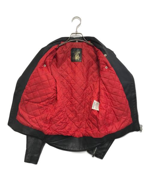 666（666）666 (666) ダブルライダースジャケット ブラック サイズ:32の古着・服飾アイテム