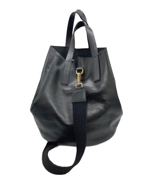 Curensology（カレンソロジー）Curensology (カレンソロジー) ニューレザーヘルメットバッグ ブラックの古着・服飾アイテム