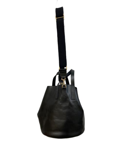 Curensology（カレンソロジー）Curensology (カレンソロジー) ニューレザーヘルメットバッグ ブラックの古着・服飾アイテム