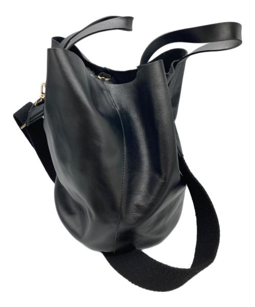 Curensology（カレンソロジー）Curensology (カレンソロジー) ニューレザーヘルメットバッグ ブラックの古着・服飾アイテム