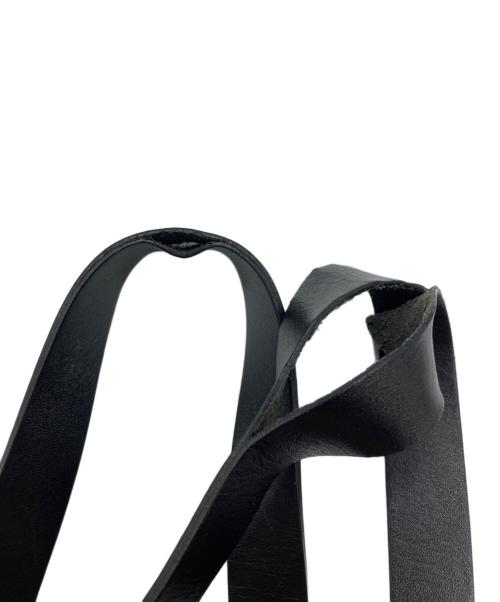 Curensology（カレンソロジー）Curensology (カレンソロジー) ニューレザーヘルメットバッグ ブラックの古着・服飾アイテム