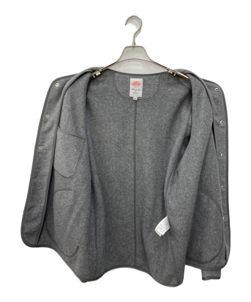 DANTON（ダントン）DANTON (ダントン) ノーカラー フリース ジャケット グレー サイズ:40の古着・服飾アイテム