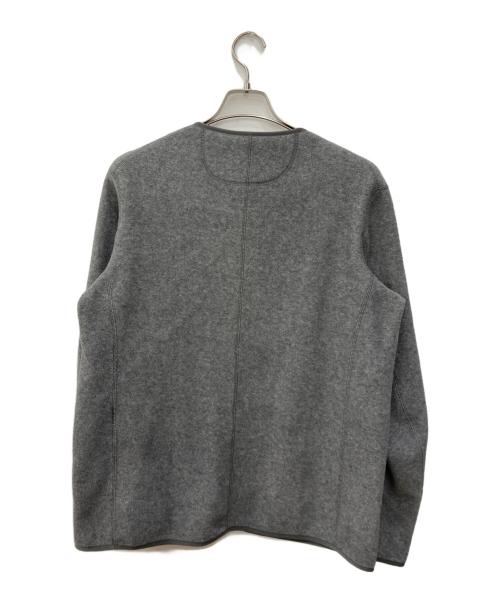 DANTON（ダントン）DANTON (ダントン) ノーカラー フリース ジャケット グレー サイズ:40の古着・服飾アイテム