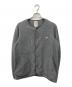 DANTON（ダントン）の古着「ノーカラー フリース ジャケット」｜グレー