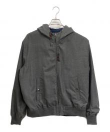 RALPH LAUREN Purple Label（ラルフ ローレン パープル レーベル）の古着「リバーシブルジップアップジャケット」｜グレー×ネイビー
