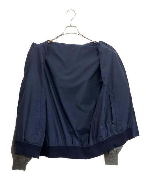 RALPH LAUREN Purple Label（ラルフ ローレン パープル レーベル）RALPH LAUREN Purple Label (ラルフ ローレン パープル レーベル) リバーシブルジップアップジャケット グレー×ネイビー サイズ:XLの古着・服飾アイテム