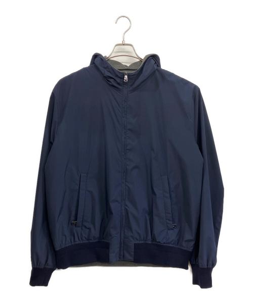 RALPH LAUREN Purple Label（ラルフ ローレン パープル レーベル）RALPH LAUREN Purple Label (ラルフ ローレン パープル レーベル) リバーシブルジップアップジャケット グレー×ネイビー サイズ:XLの古着・服飾アイテム
