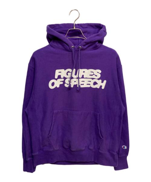 Champion（チャンピオン）Champion (チャンピオン) Virgil Abloh (ヴァージル・アブロー) リバースウィーブパーカー パープル サイズ:XXLの古着・服飾アイテム