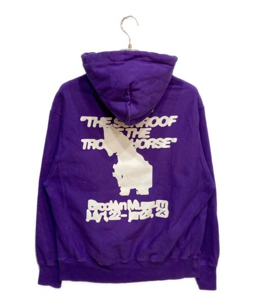 Champion（チャンピオン）Champion (チャンピオン) Virgil Abloh (ヴァージル・アブロー) リバースウィーブパーカー パープル サイズ:XXLの古着・服飾アイテム