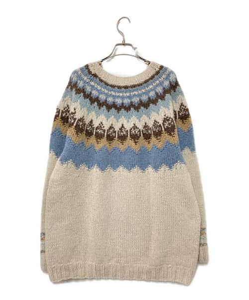 ERIBE（エリベ）ERIBE (エリベ) ノルディックニット ベージュ サイズ:Lの古着・服飾アイテム