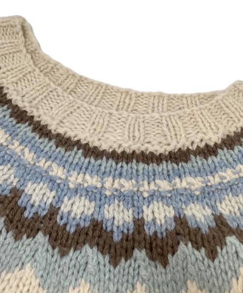 ERIBE（エリベ）ERIBE (エリベ) ノルディックニット ベージュ サイズ:Lの古着・服飾アイテム