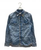 REMI RELIEFレミレリーフ）の古着「デニムウエスタンシャツ」｜インディゴ