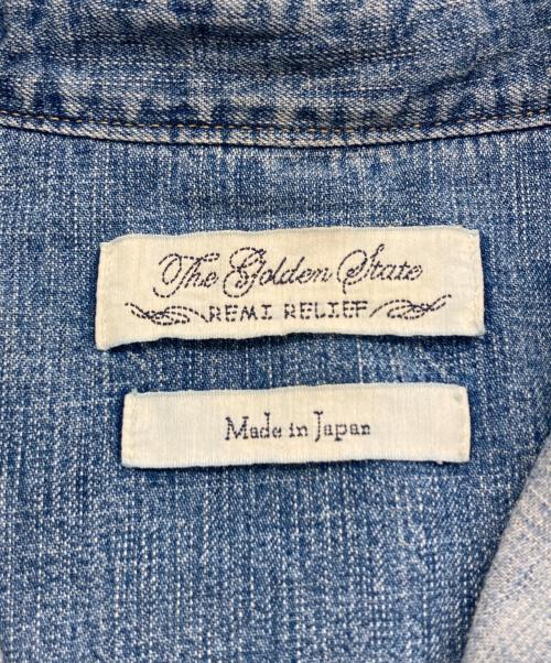 REMI RELIEF（レミレリーフ）REMI RELIEF (レミレリーフ) デニムウエスタンシャツ インディゴ サイズ:SIZE Sの古着・服飾アイテム
