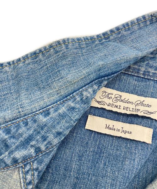 REMI RELIEF（レミレリーフ）REMI RELIEF (レミレリーフ) デニムウエスタンシャツ インディゴ サイズ:SIZE Mの古着・服飾アイテム