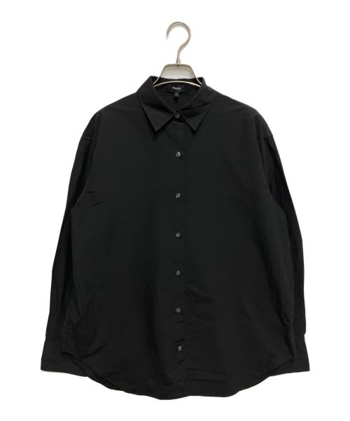 theory（セオリー）theory (セオリー) SOFT LAWN BF SHIRT/ソフトローンシャツ ブラック サイズ:Sの古着・服飾アイテム