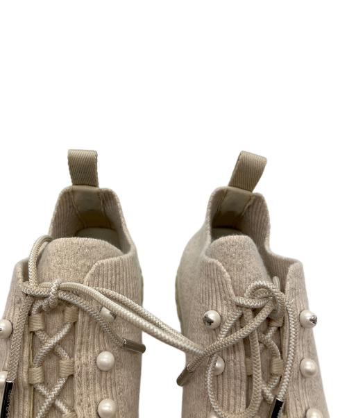 JIMMY CHOO（ジミーチュウ）JIMMY CHOO (ジミーチュウ) スニーカー ベージュ サイズ:36の古着・服飾アイテム