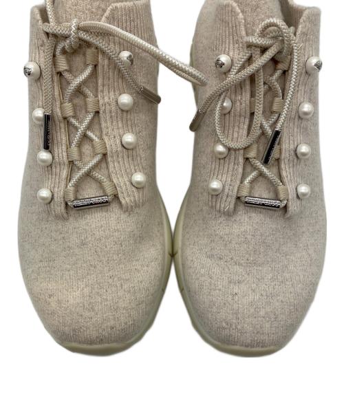 JIMMY CHOO（ジミーチュウ）JIMMY CHOO (ジミーチュウ) スニーカー ベージュ サイズ:36の古着・服飾アイテム