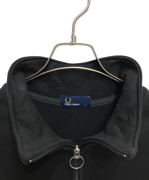 FRED PERRY（フレッドペリー）FRED PERRY (フレッドペリー) ハーフジップスウェット ブラック サイズ:Lの古着・服飾アイテム
