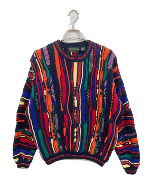 CROFT&BARROW（クロフトアンドバロー）CROFT&BARROW (クロフトアンドバロー) 3Dニット マルチカラー サイズ:SIZE Lの古着・服飾アイテム