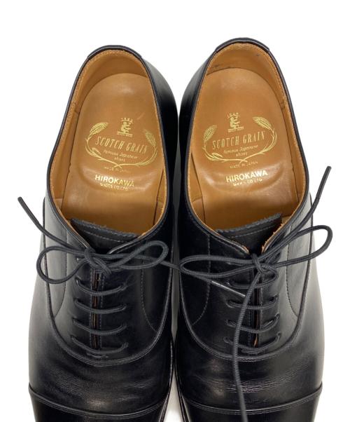 SCOTCH GRAIN（スコッチグレイン）SCOTCH GRAIN (スコッチグレイン) ストレートチップシューズ ブラック サイズ:25.5cmの古着・服飾アイテム