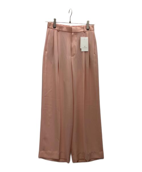 UNITED ARROWS（ユナイテッドアローズ）UNITED ARROWS (ユナイテッドアローズ) ポリエステル 2タック ワイドパンツ ピンク サイズ:SIZE36 未使用品の古着・服飾アイテム