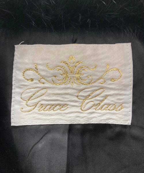 GRACE CLASS（グレースクラス）GRACE CLASS (グレースクラス) ラメツイードライダースジャケット ブラック サイズ:Sの古着・服飾アイテム