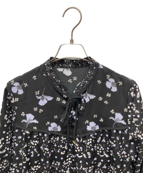 Diagram（ダイアグラム）Diagram (ダイアグラム) パッチワークパターンワンピース ブラック サイズ:36の古着・服飾アイテム