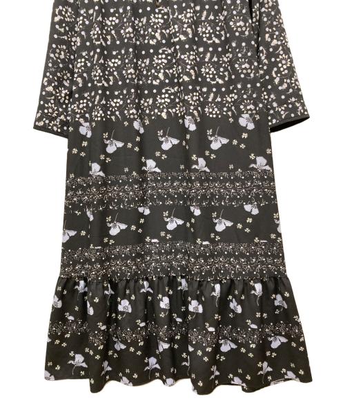 Diagram（ダイアグラム）Diagram (ダイアグラム) パッチワークパターンワンピース ブラック サイズ:36の古着・服飾アイテム