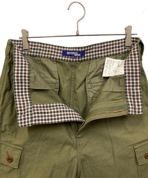 COMME des GARCONS JUNYA WATANABE MAN（コム デ ギャルソン ジュンヤ ワタナベ マン）COMME des GARCONS JUNYA WATANABE MAN (コム デ ギャルソン ジュンヤ ワタナベ マン) バックサテンカーゴパンツ カーキ サイズ:SIZE Mの古着・服飾アイテム