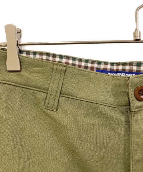 COMME des GARCONS JUNYA WATANABE MAN（コム デ ギャルソン ジュンヤ ワタナベ マン）COMME des GARCONS JUNYA WATANABE MAN (コム デ ギャルソン ジュンヤ ワタナベ マン) バックサテンカーゴパンツ カーキ サイズ:SIZE Mの古着・服飾アイテム