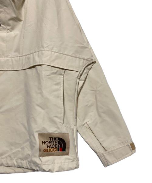 GUCCI（グッチ）GUCCI (グッチ) THE NORTH FACE (ザ ノース フェイス) Light Nylon Wind Jacket クリーム サイズ:XSの古着・服飾アイテム