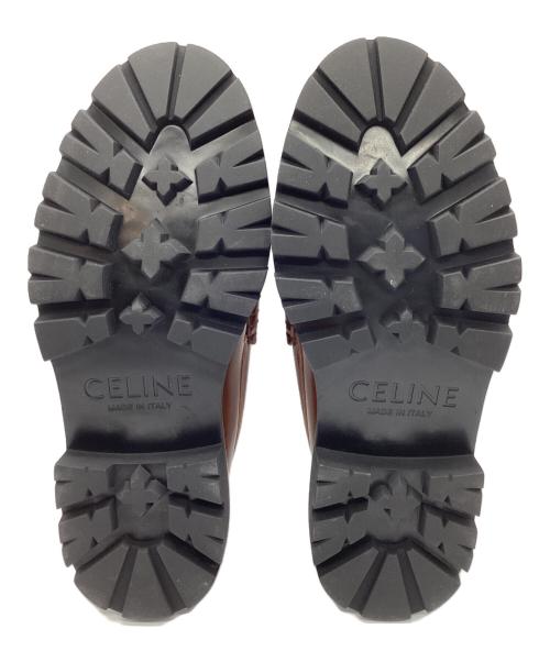 CELINE（セリーヌ）CELINE (セリーヌ) トリオンフ リング付タッセルローファー ブラウン サイズ:36の古着・服飾アイテム