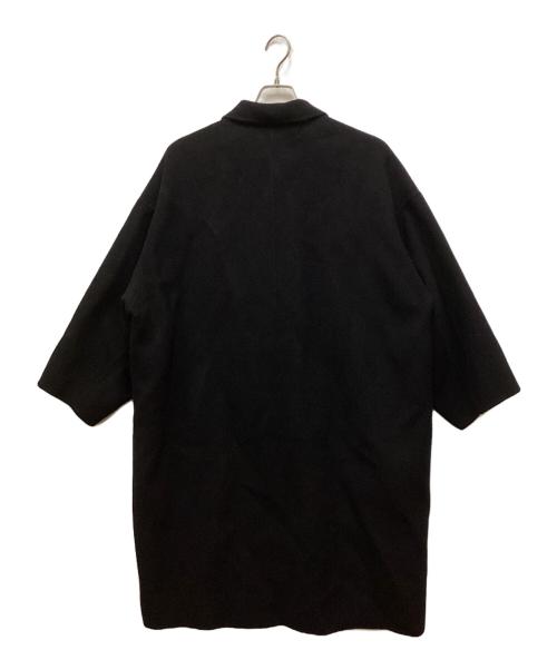 evernavy（エバーネイビー）evernavy (エバーネイビー) リバーロングコクーンコート ブラック サイズ:Mの古着・服飾アイテム