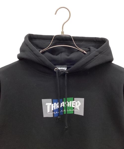 THRASHER（スラッシャー）THRASHER (スラッシャー) プルオーバーパーカー ブラック サイズ:XLの古着・服飾アイテム